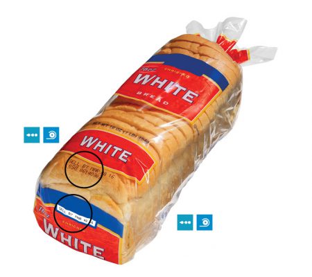 Coding printers for bread bags