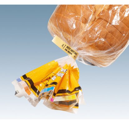 Coding printers for tamper proof label on bagged breads