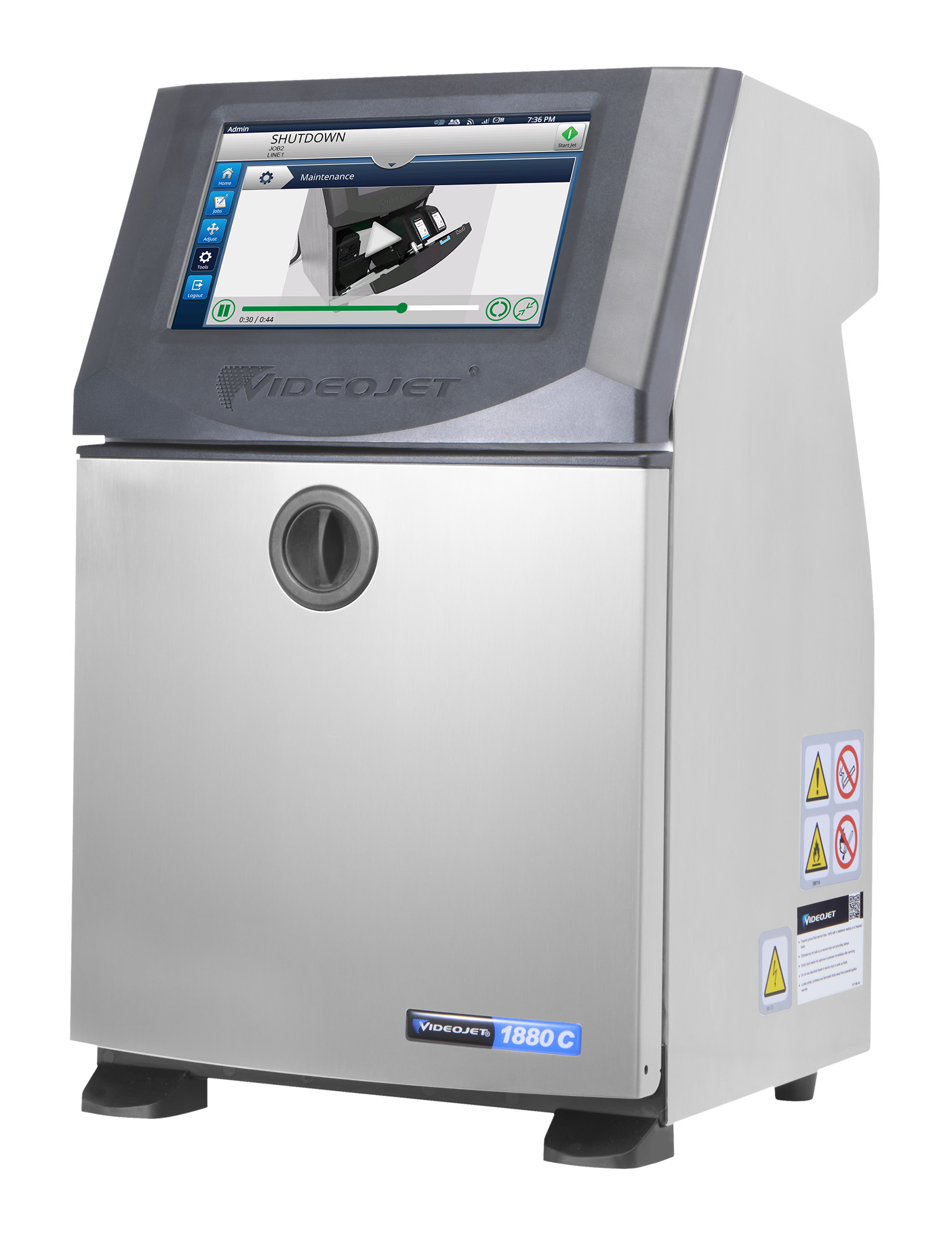 Videojet 1880 C High-Contrast Continuous Inkjet Printer - Image 3