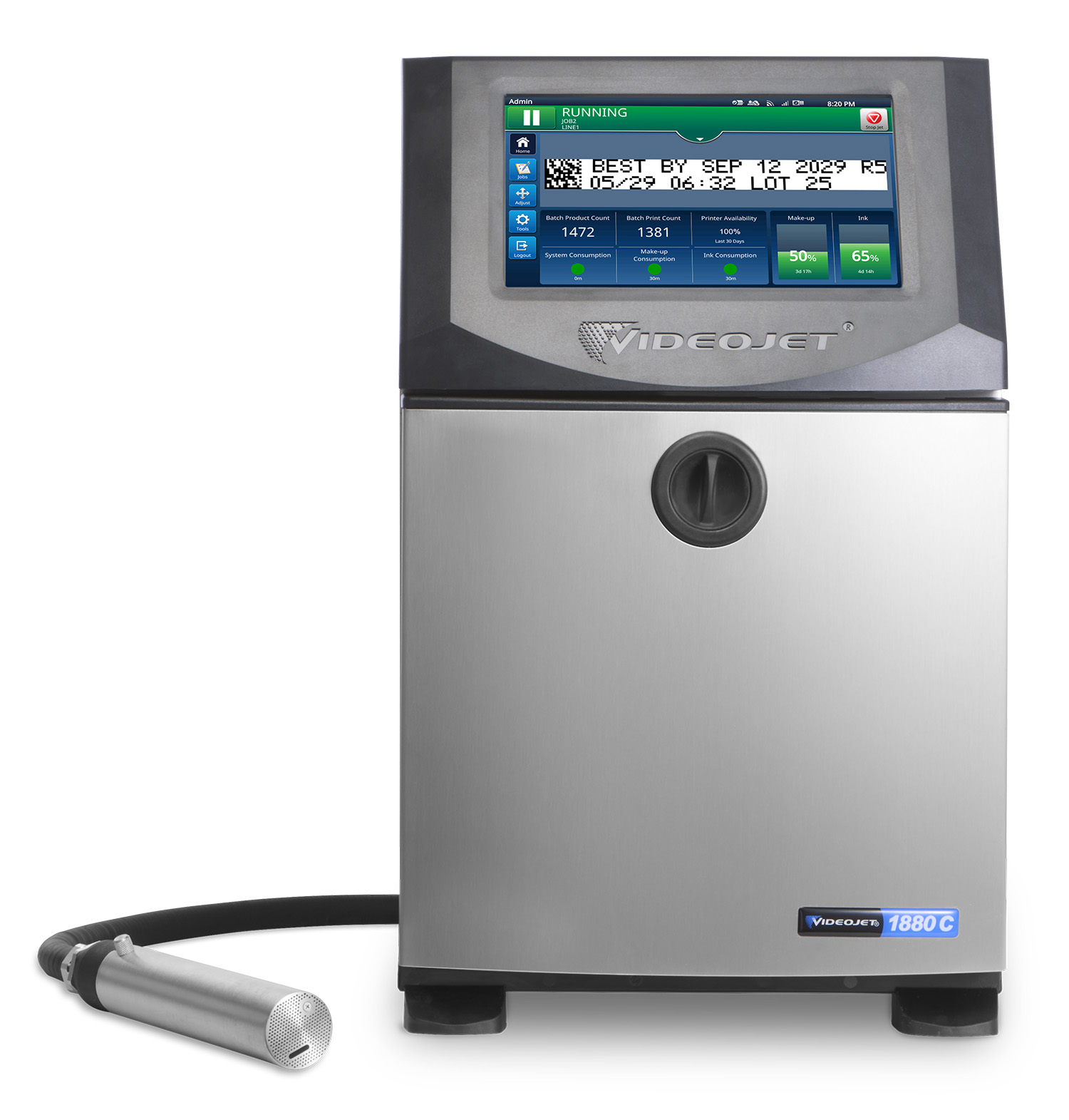 Videojet 1880 C High-Contrast Continuous Inkjet Printer